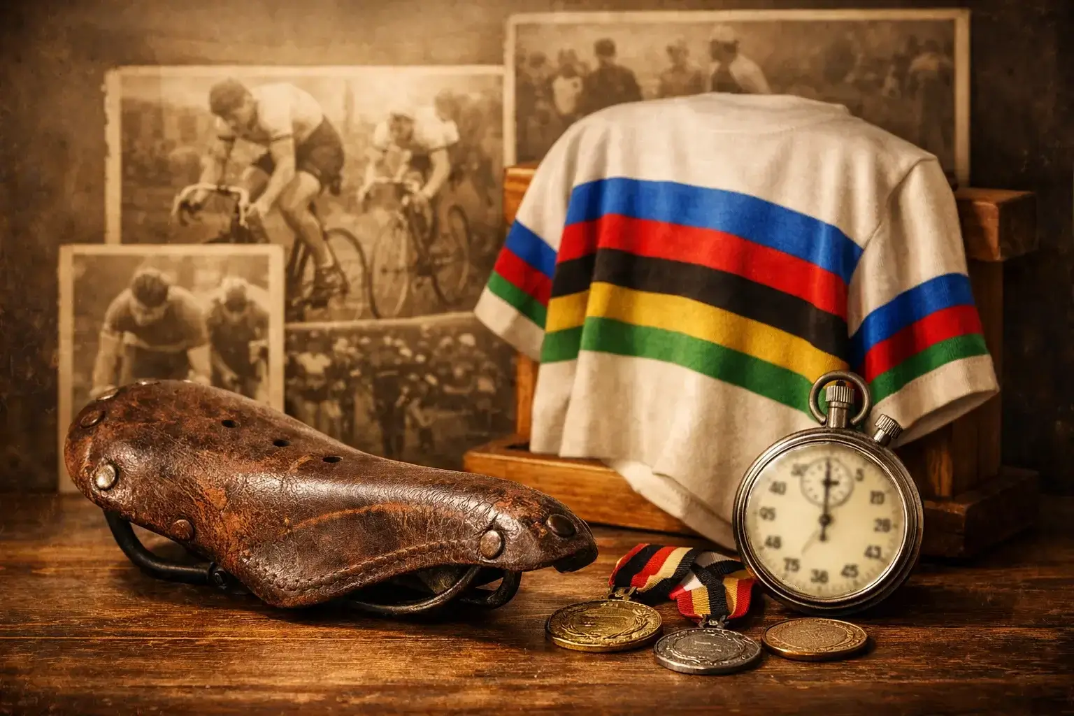 Archivio storico dei Campionati del Mondo di ciclismo con foto d'epoca di campioni iridati italiani